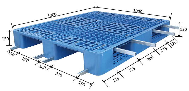 1210川字網(wǎng)格塑料托盤
